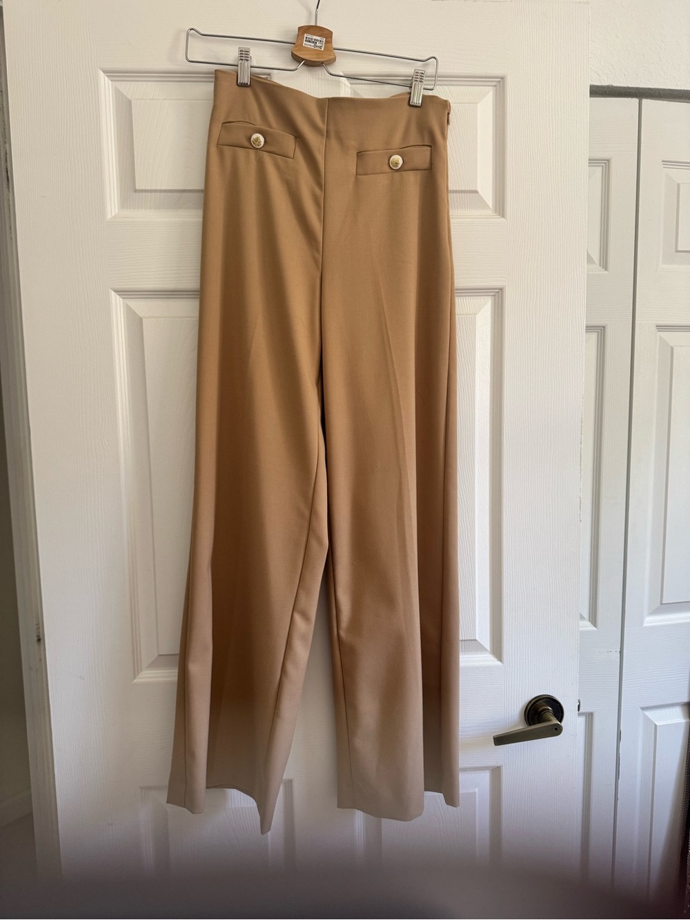 Ann Taylor Wide Leg Trousers in Camel